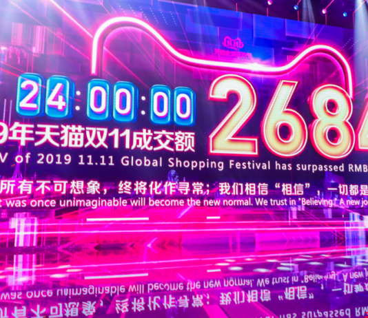 Alibaba prek shifrën prej 10 miliardë dollarë shitjesh për 30 minuta gjatë Ditës së Beqarëve 11.11.2019