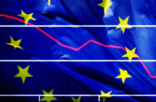 Ekonomia e Eurozonës tkurret në nivele rekord