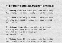 Shtatë ligjet më të njohura në botë