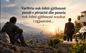 Varfëria nuk është gjithmonë pasojë e përtacisë dhe pasuria nuk është gjithmonë rezultat i zgjuarsisë